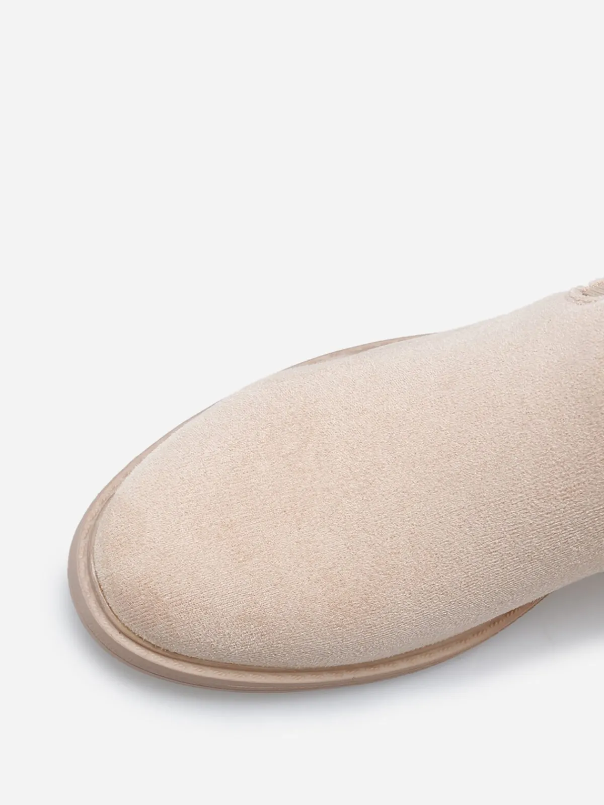 Clearance La Modeuse Bottines bi-matières à détail métallique Taupe