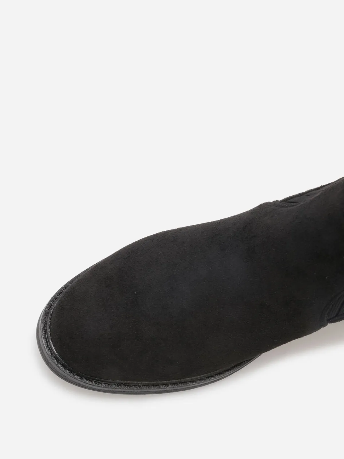 Online La Modeuse Bottines bi-matières à détail métallique Noir
