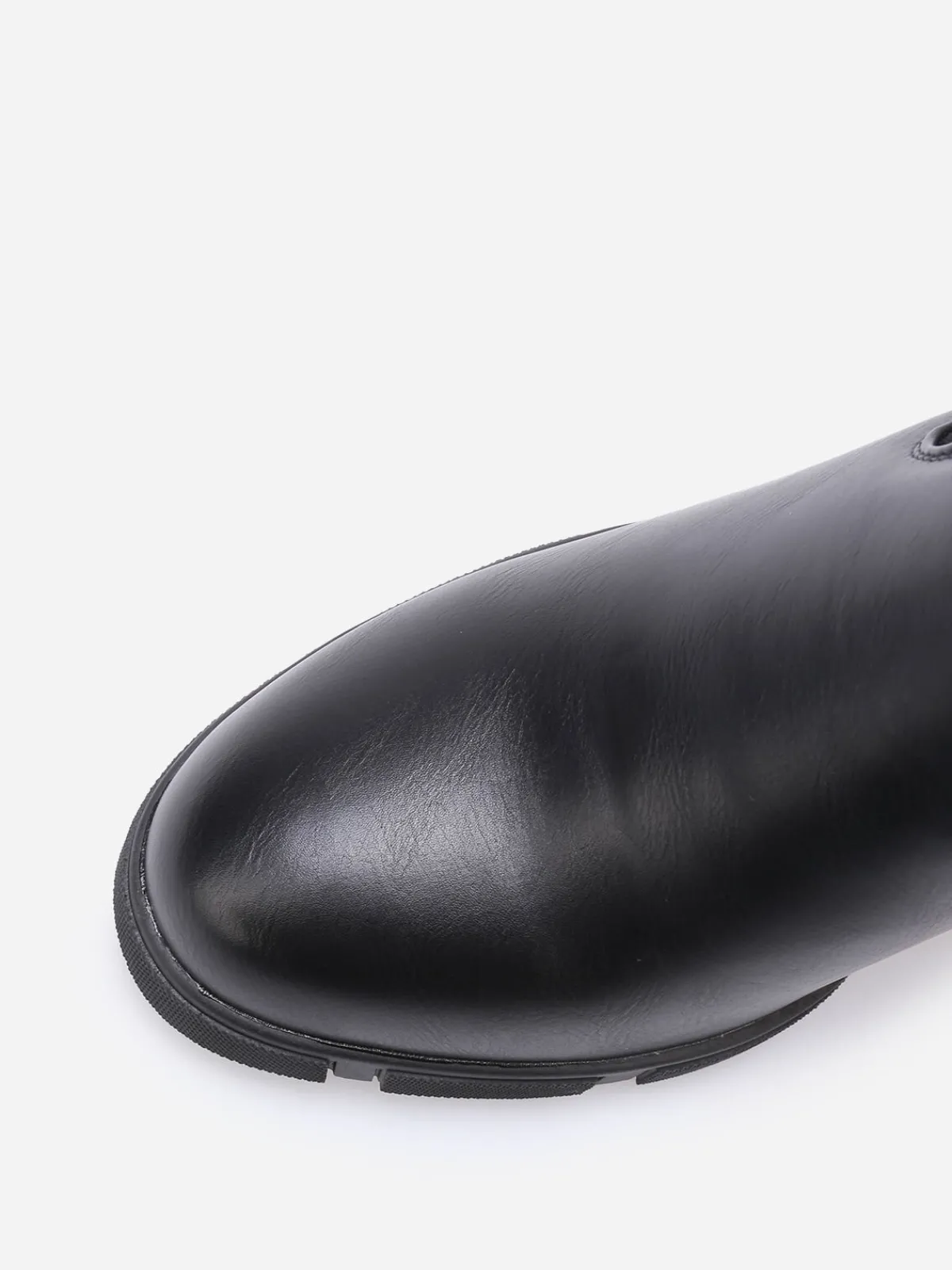 Clearance La Modeuse Bottines bi-matières à plateforme texturée Noir