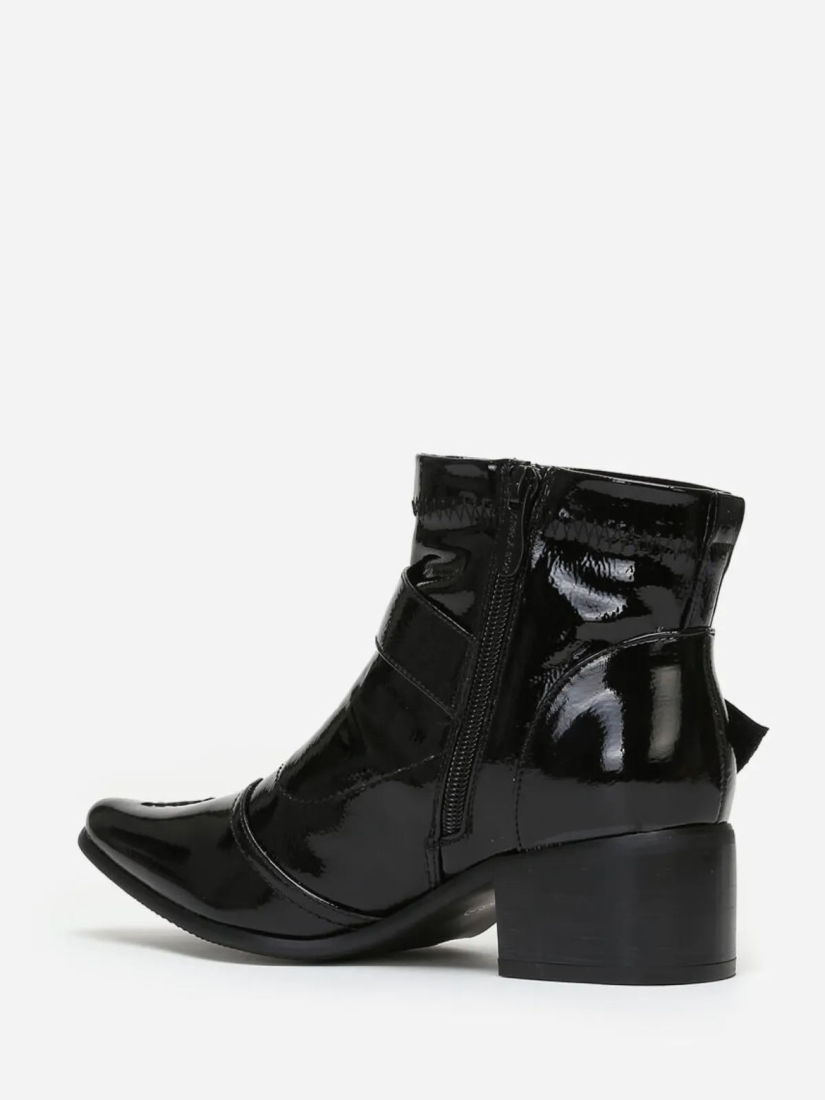 Sale La Modeuse Bottines bout pointu vernies Noir