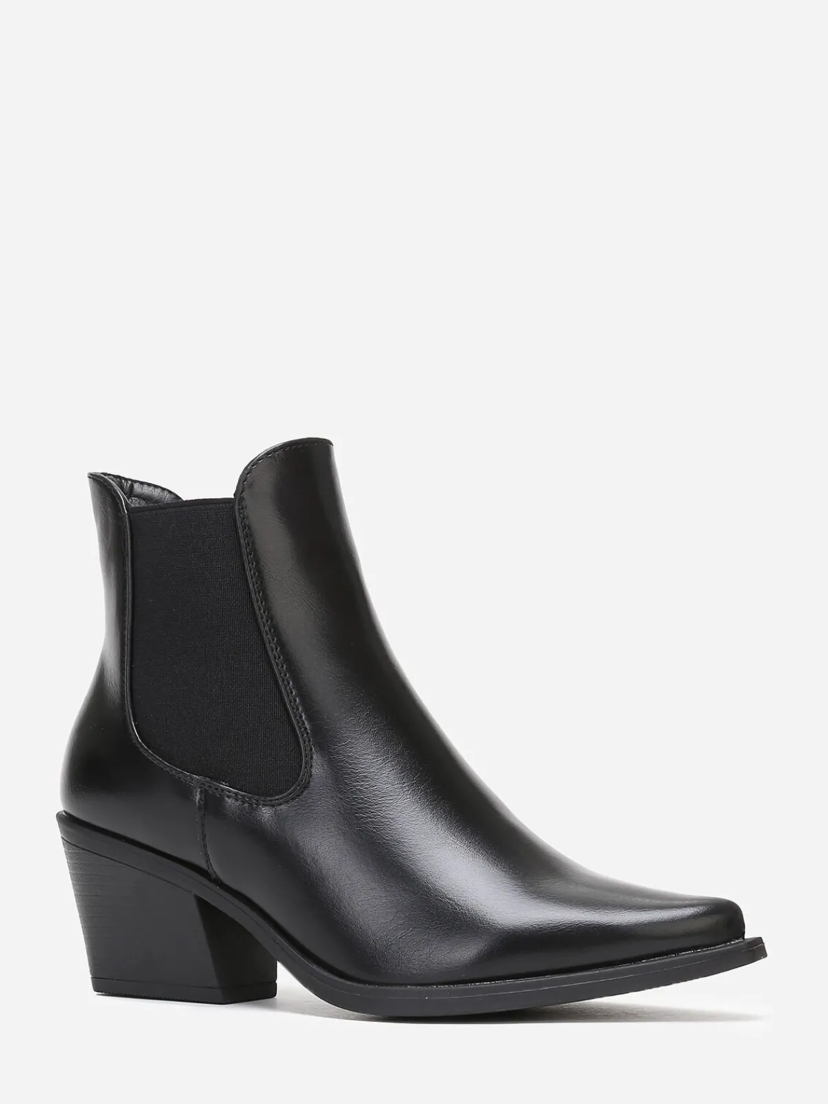 Outlet La Modeuse Bottines chelsea à bout pointu Noir