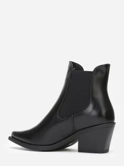 Outlet La Modeuse Bottines chelsea à bout pointu Noir