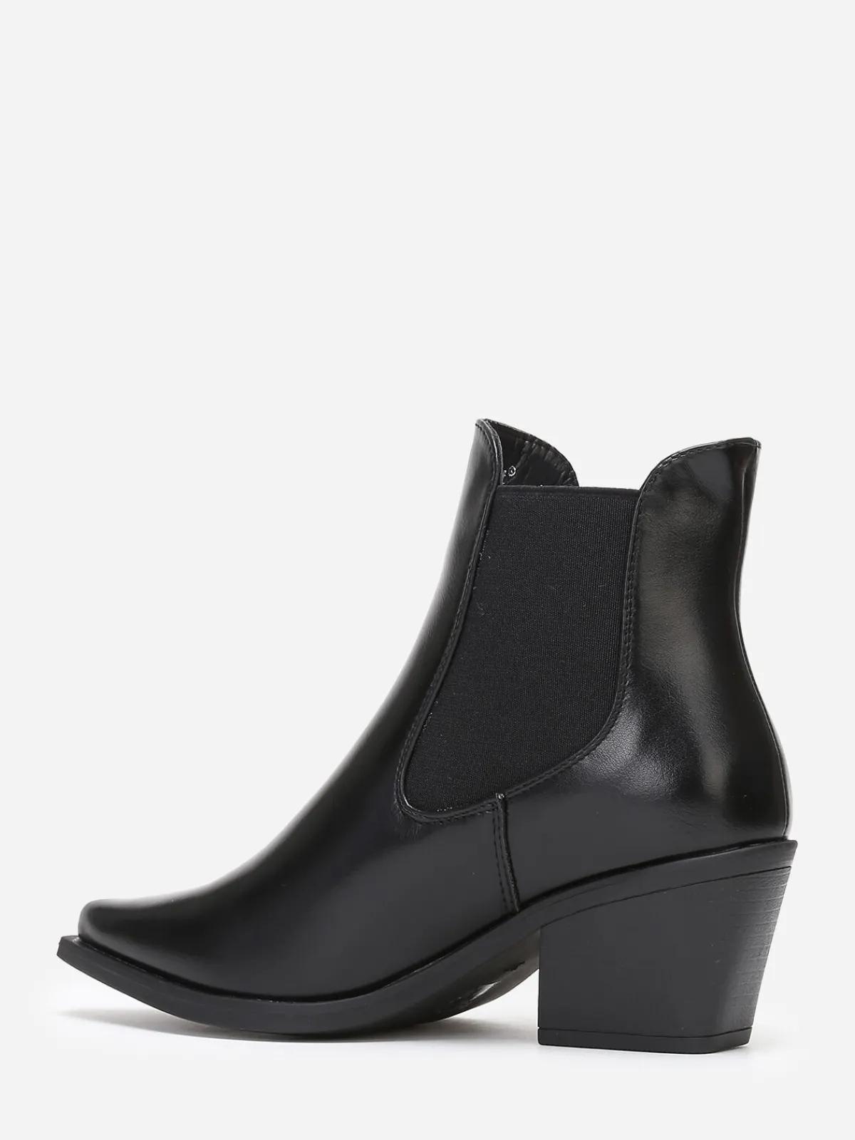 Outlet La Modeuse Bottines chelsea à bout pointu Noir