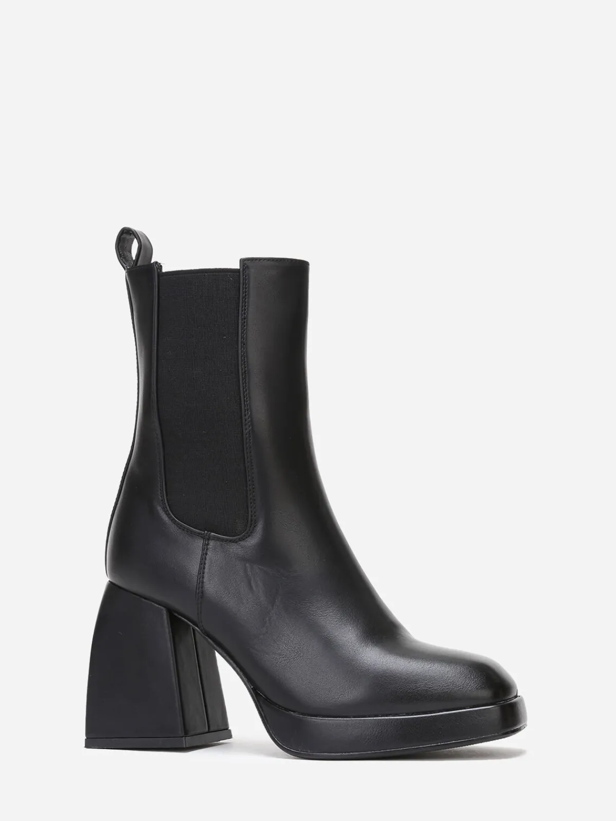 Hot La Modeuse Bottines chelsea à plateforme Noir