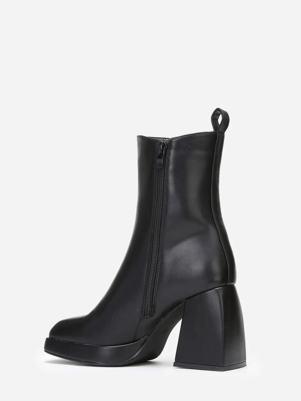 Hot La Modeuse Bottines chelsea à plateforme Noir