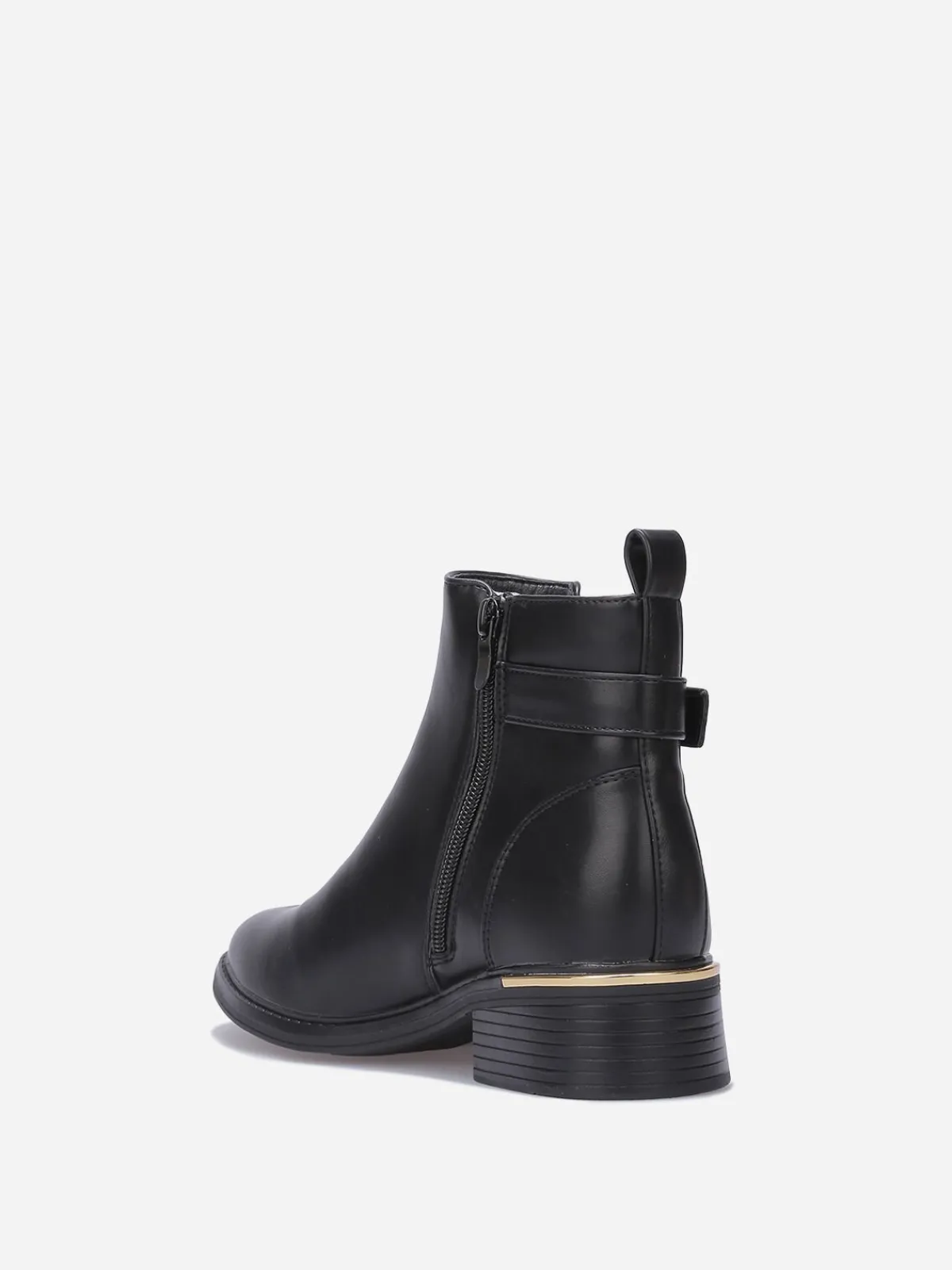 La Modeuse Bottines chelsea avec bride à boucle Noir