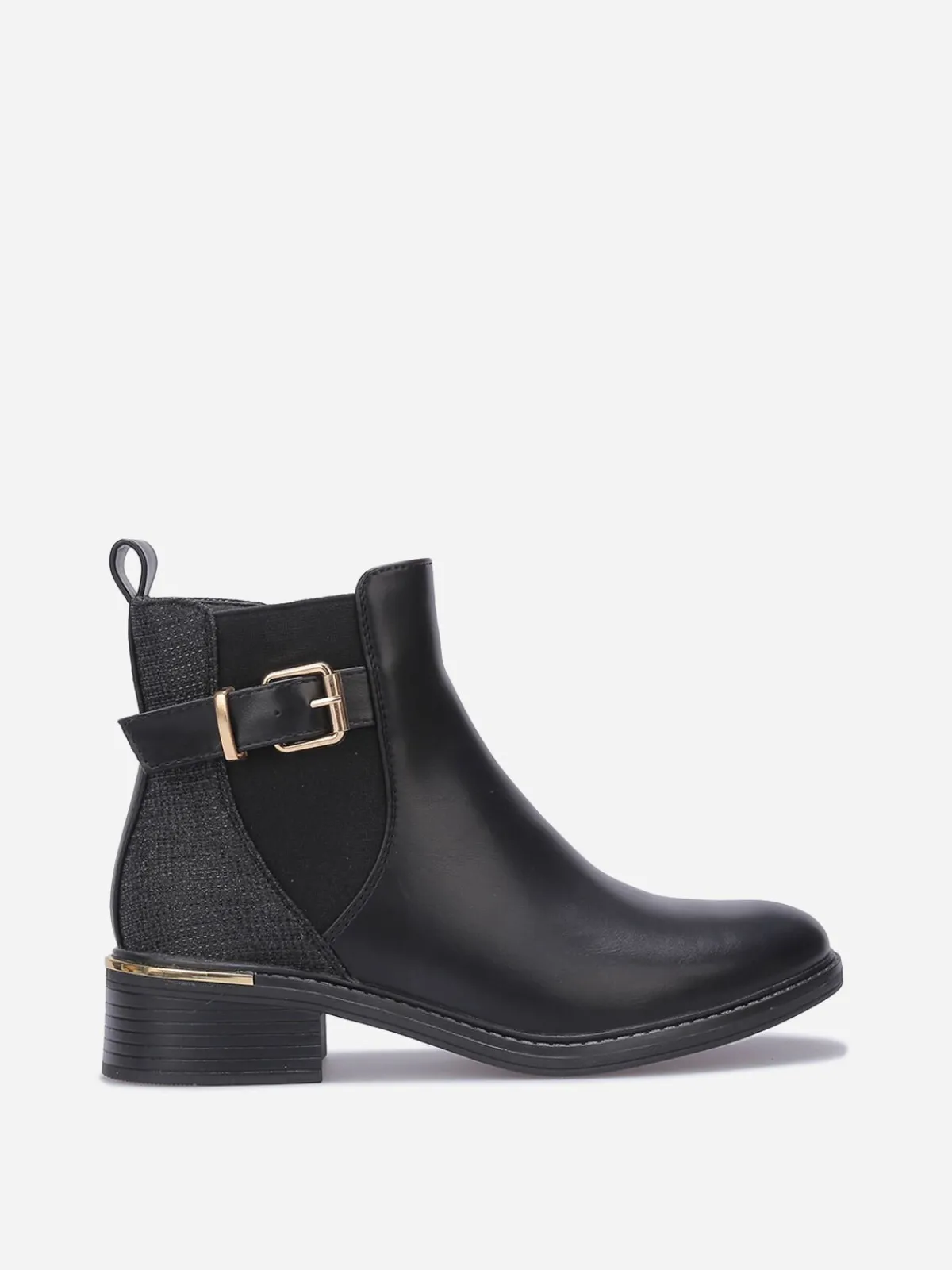 Online La Modeuse Bottines chelsea avec paillettes Noir