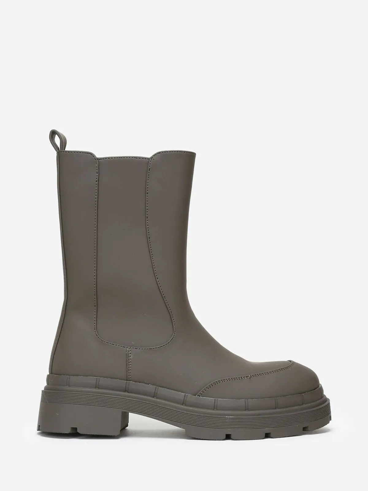Online La Modeuse Bottines crantées style chelsea mates Vert