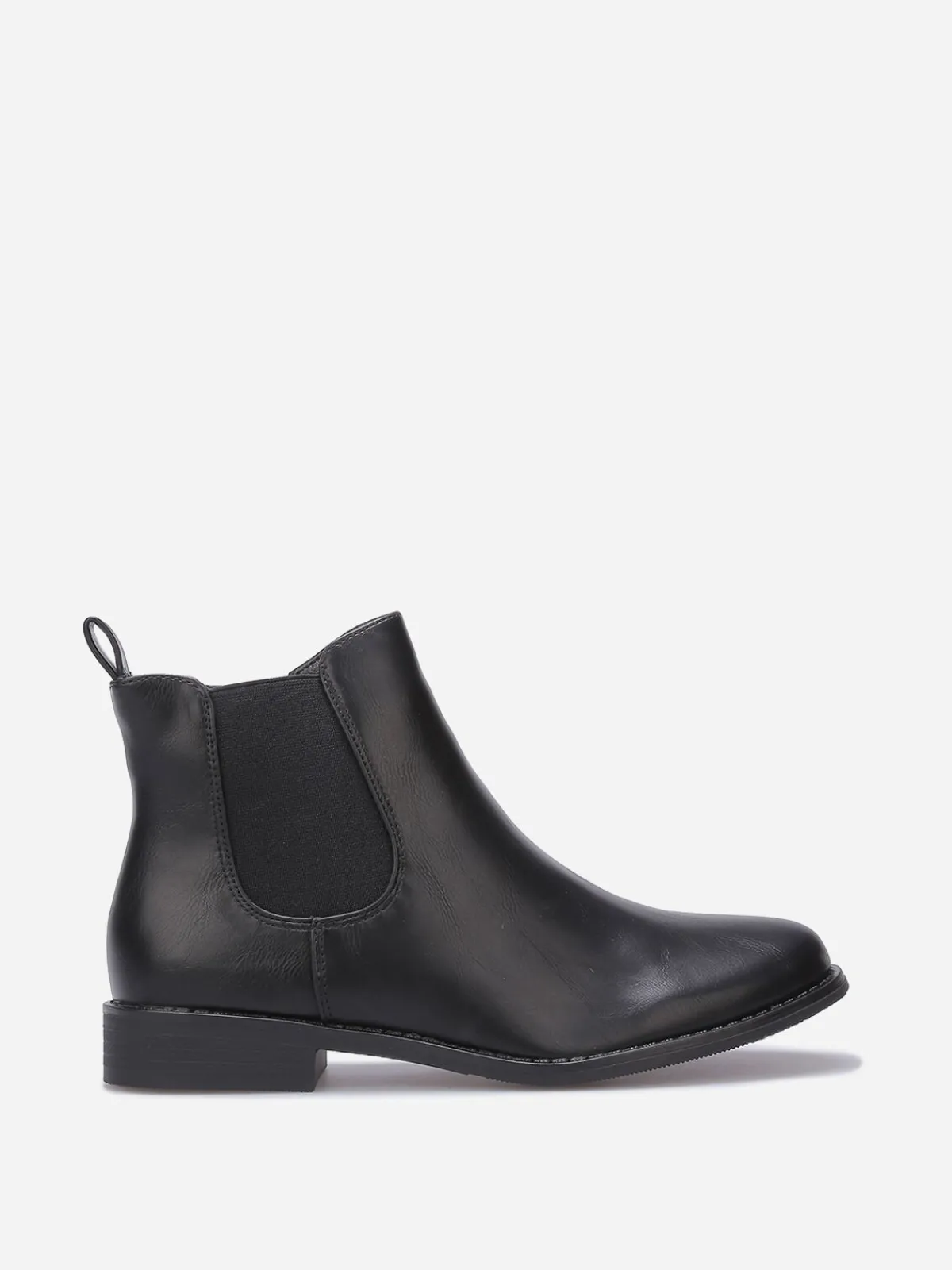 Best La Modeuse Bottines plates chelsea en simili Noir