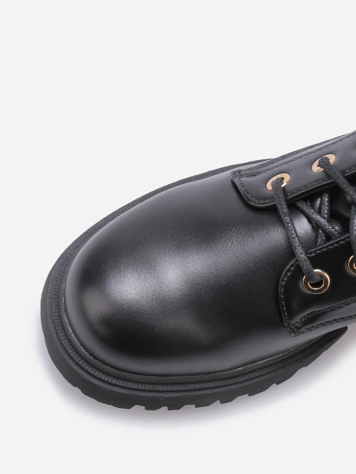 Best La Modeuse Bottines rangers à détail matelassé Noir