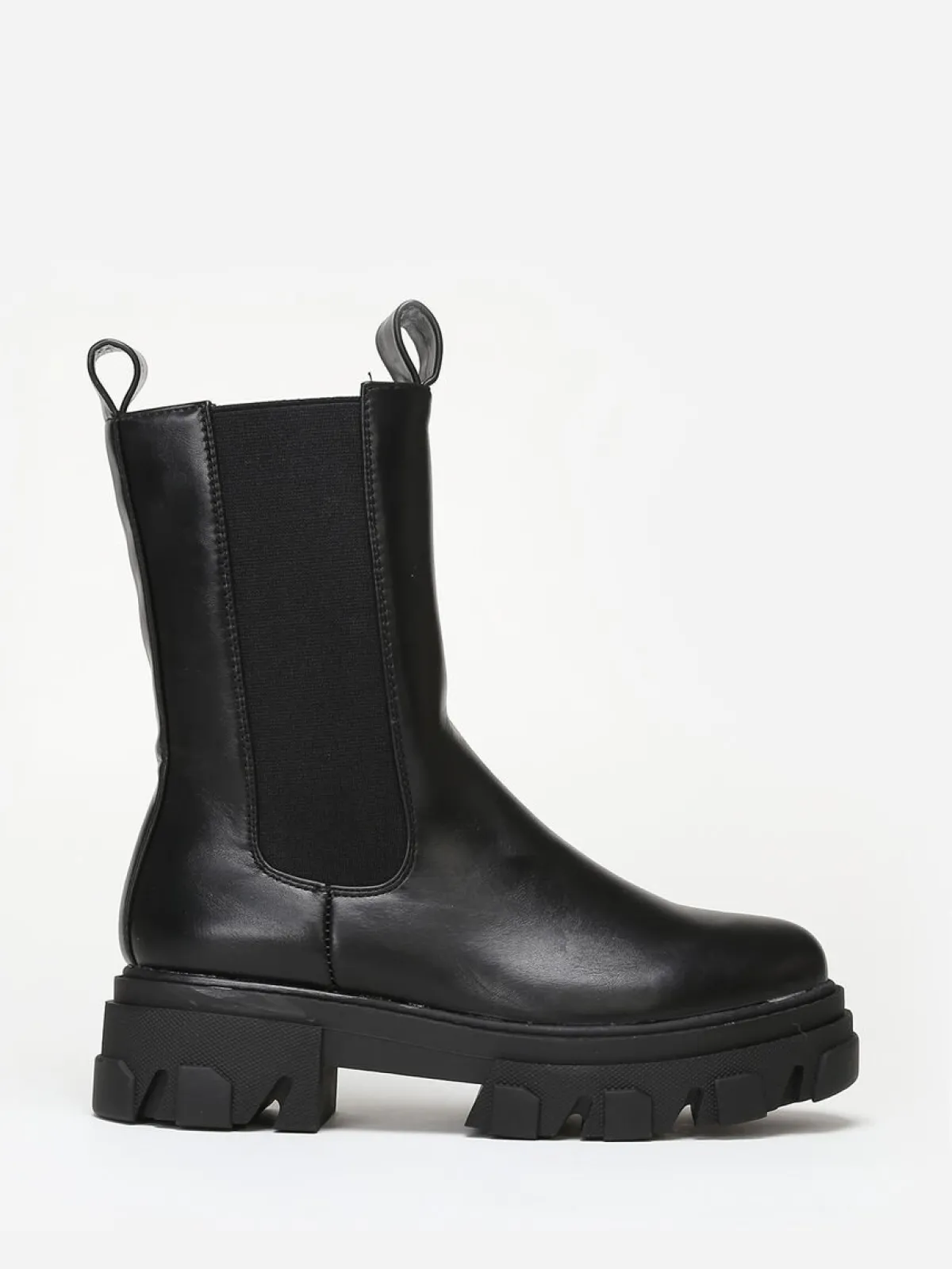 New La Modeuse Bottines style chelsea à semelle crantée Noir