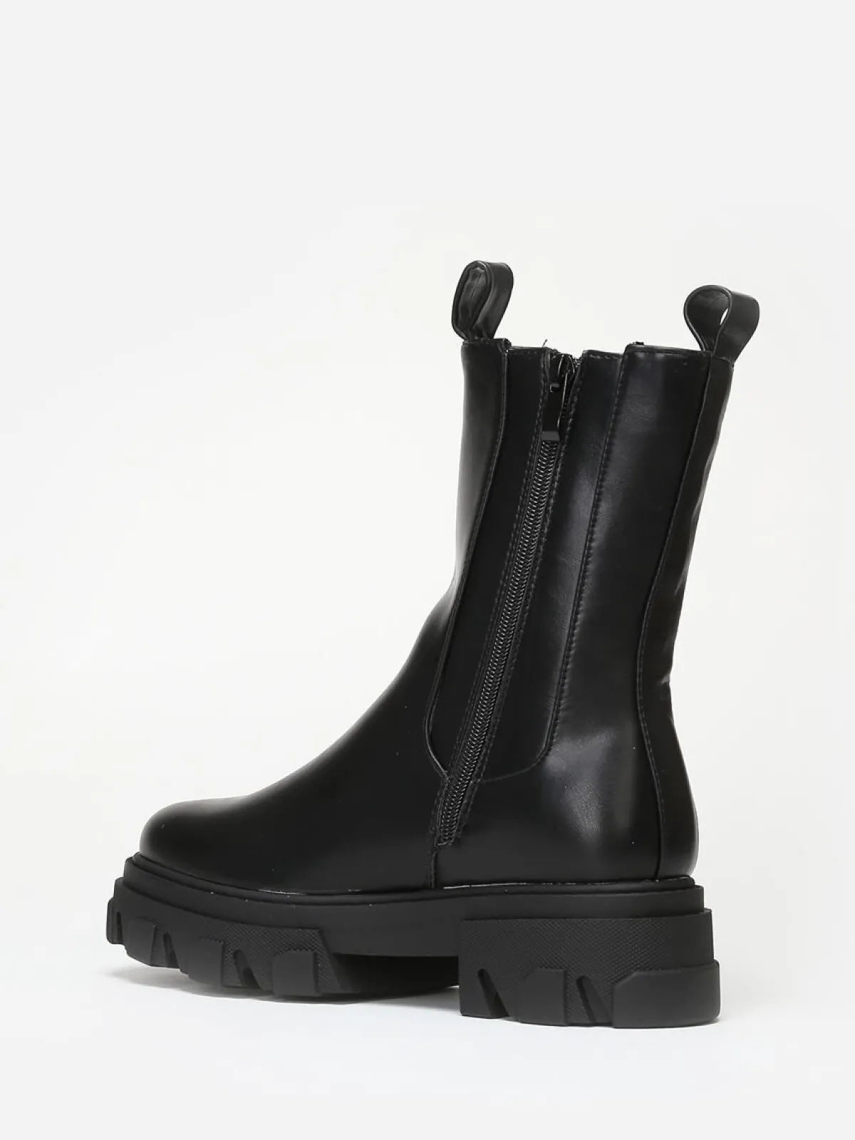 New La Modeuse Bottines style chelsea à semelle crantée Noir