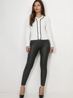 La Modeuse Cardigan à détails brodés Blanc