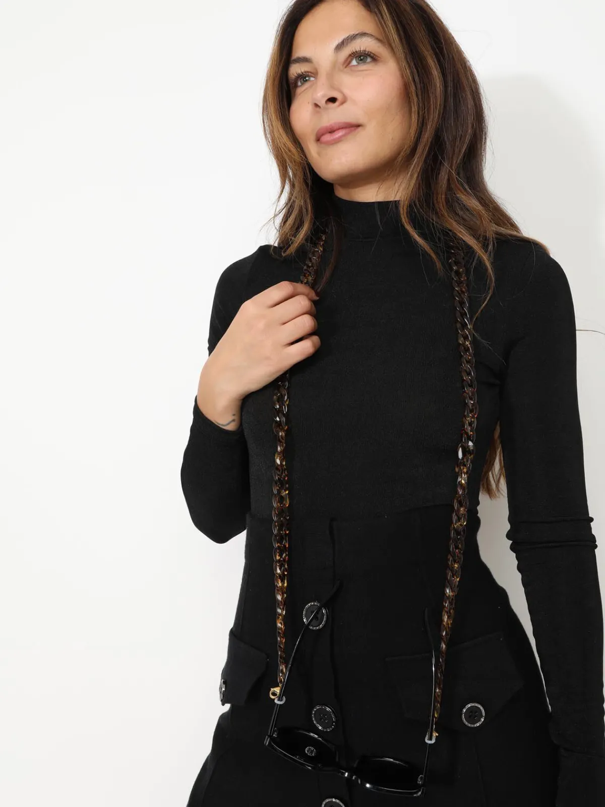 Online La Modeuse Chaîne multi-usages à maillons Marron