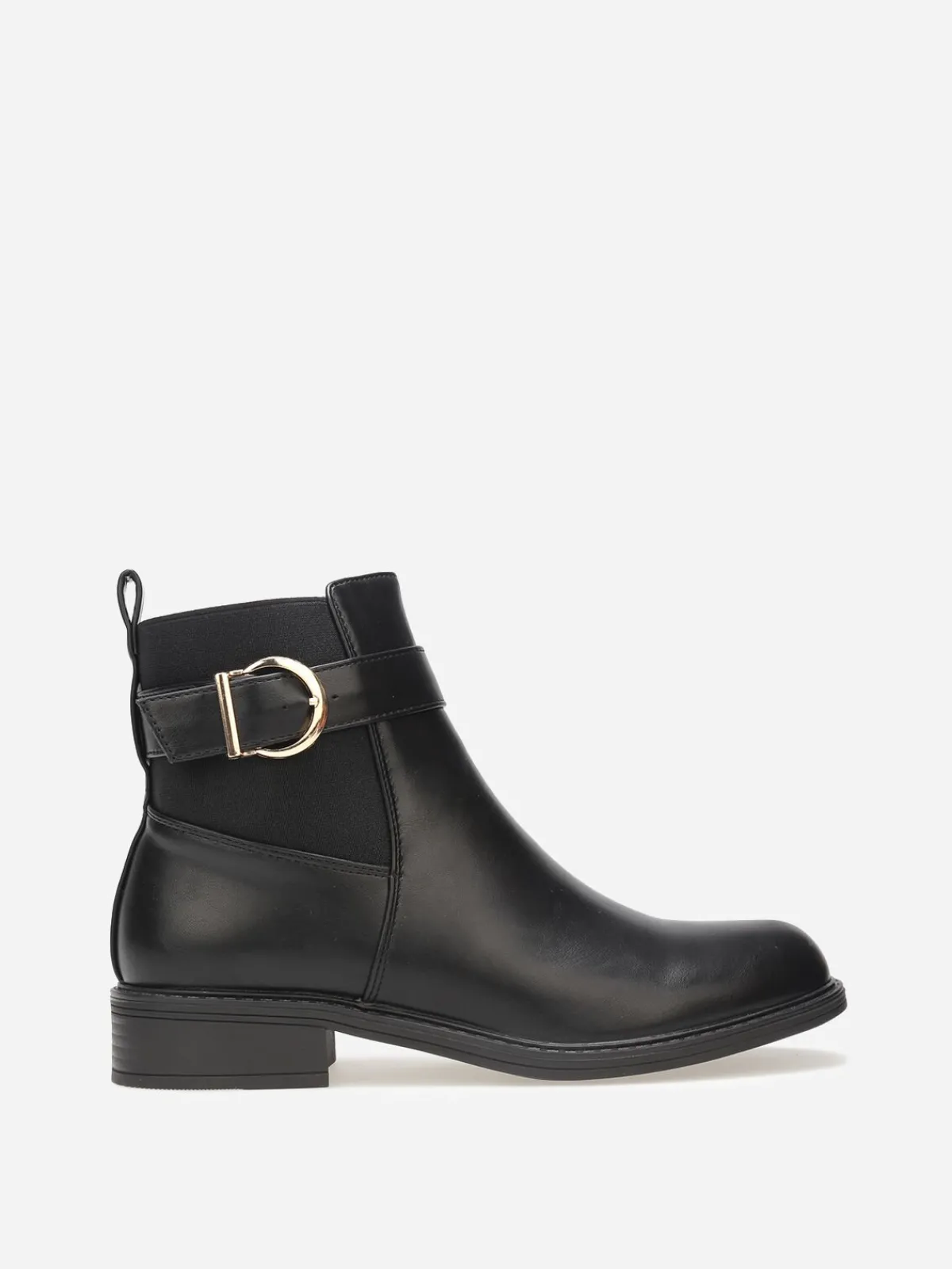Discount La Modeuse Chelsea à boucle dorée Noir