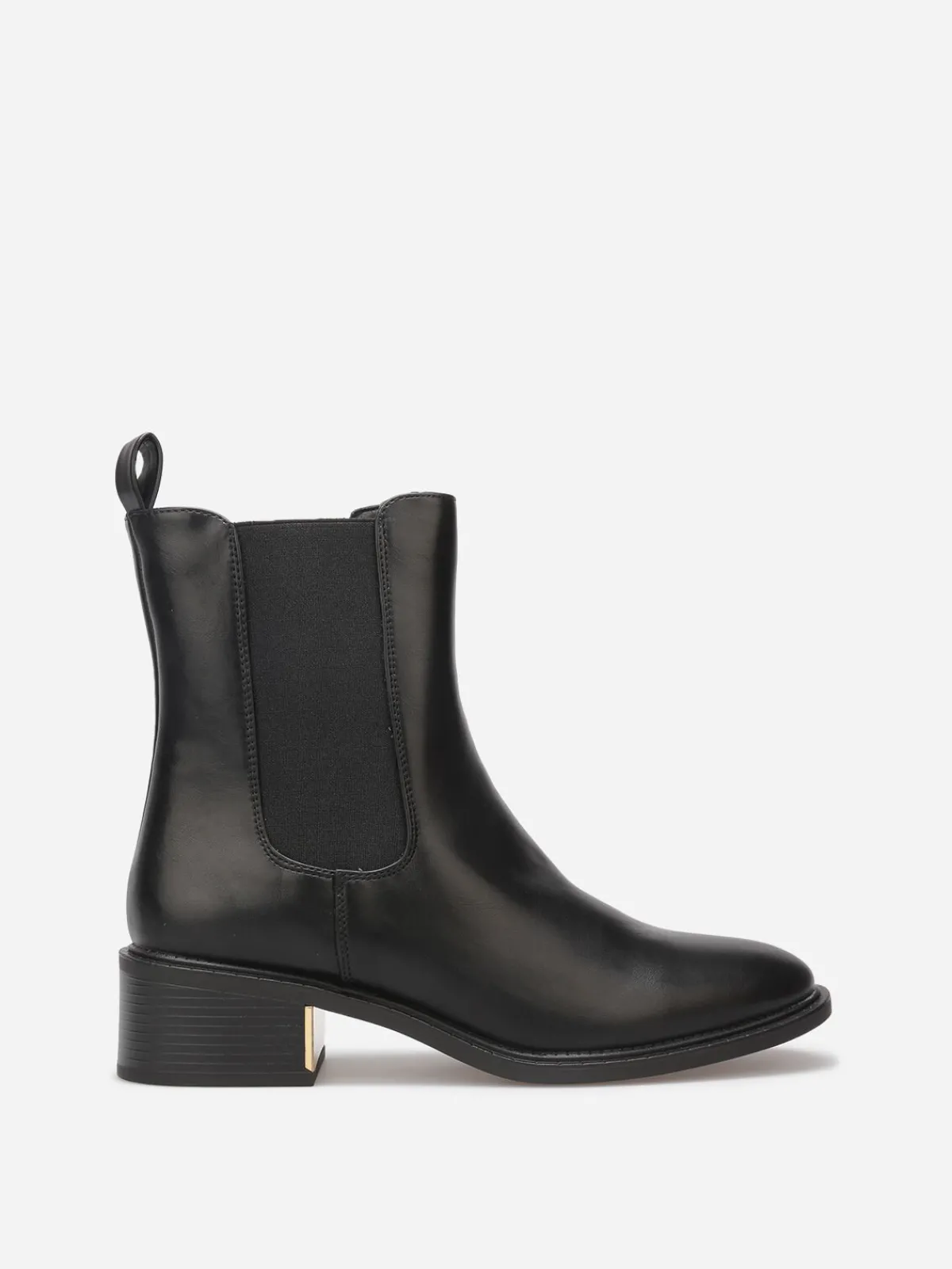 Discount La Modeuse Chelsea à détail doré Noir