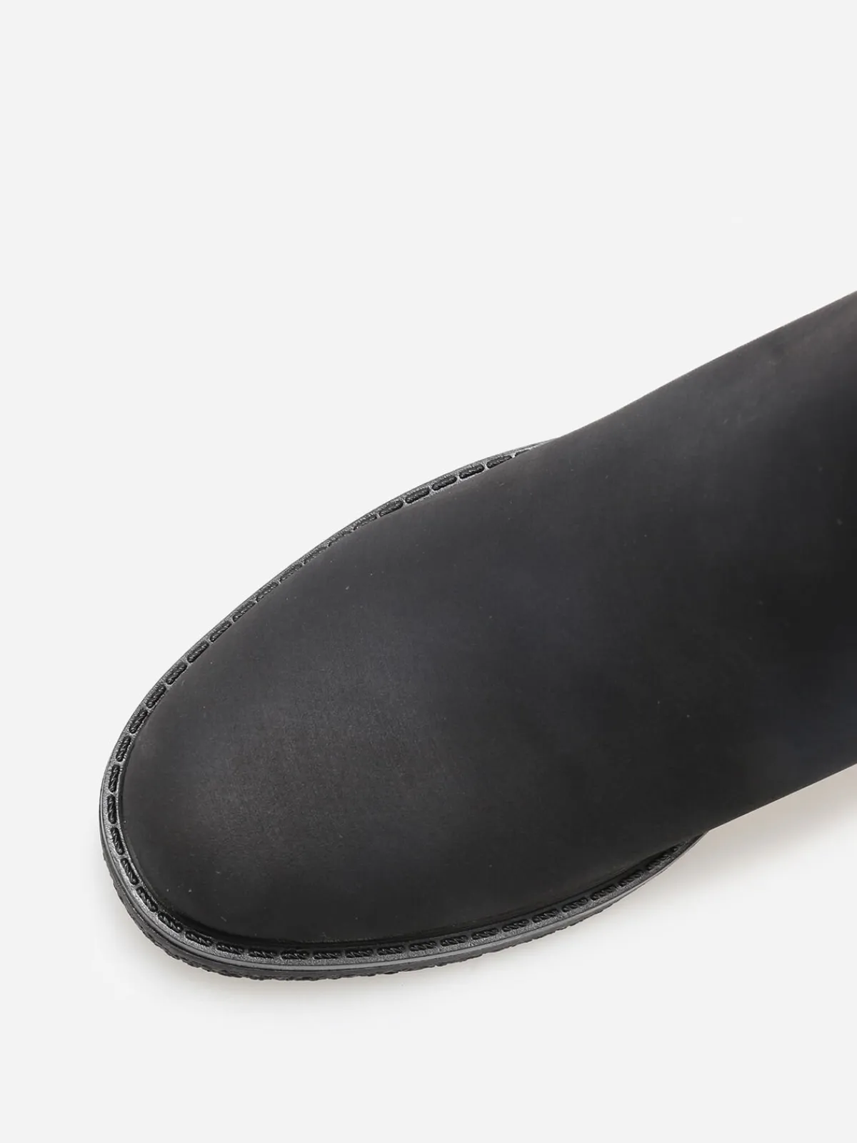 Discount La Modeuse Chelsea à talon bi-matières Noir