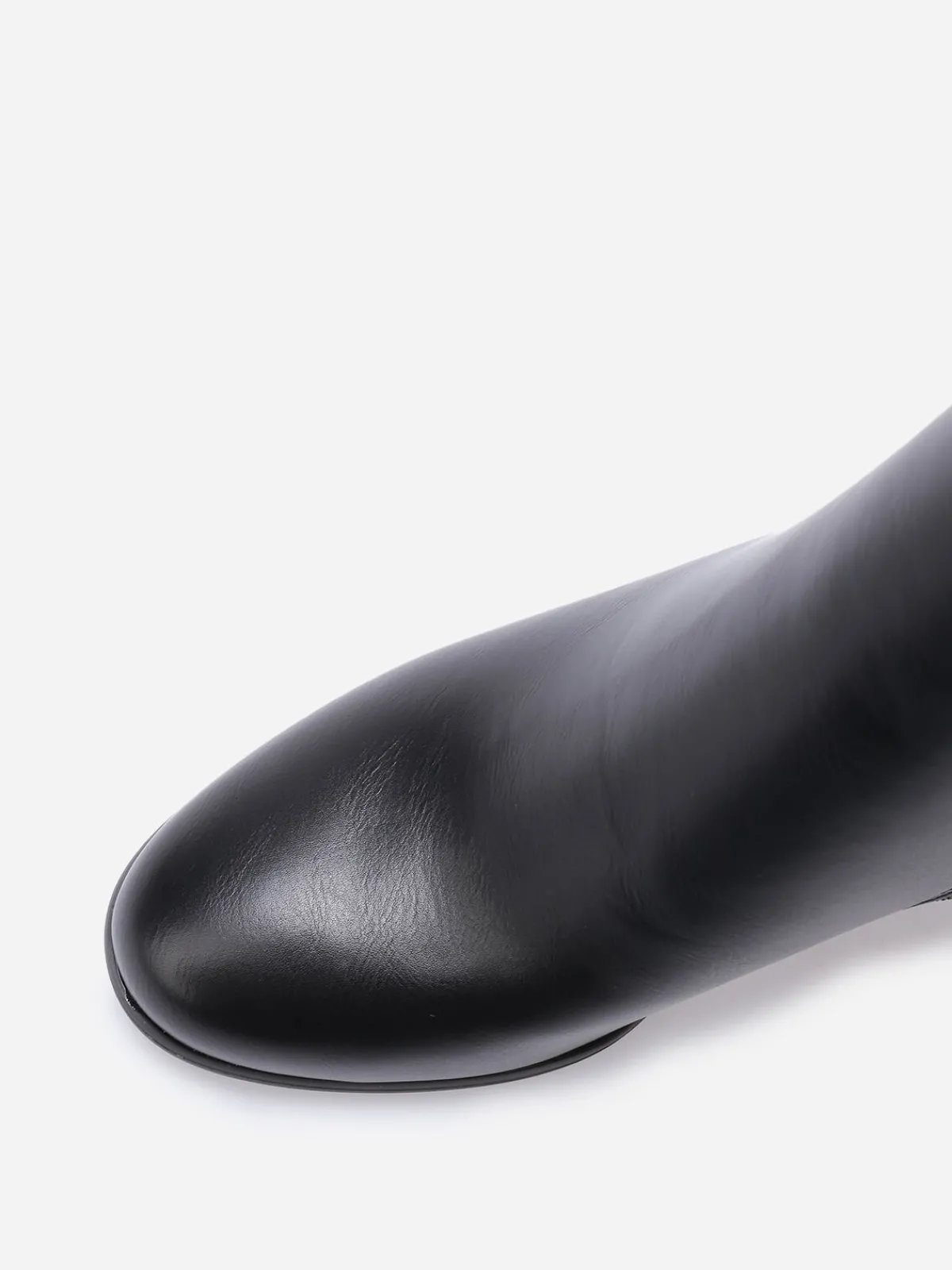 Clearance La Modeuse Chelsea à talon et détails dorés Noir