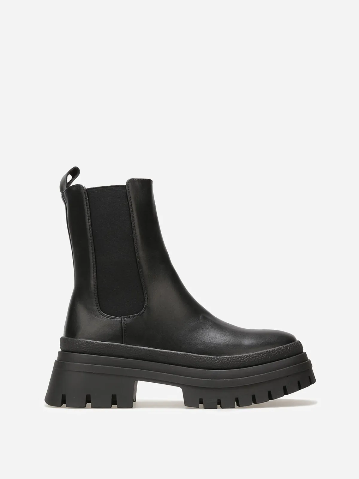 Discount La Modeuse Chelsea chunky à plateforme crantée Noir