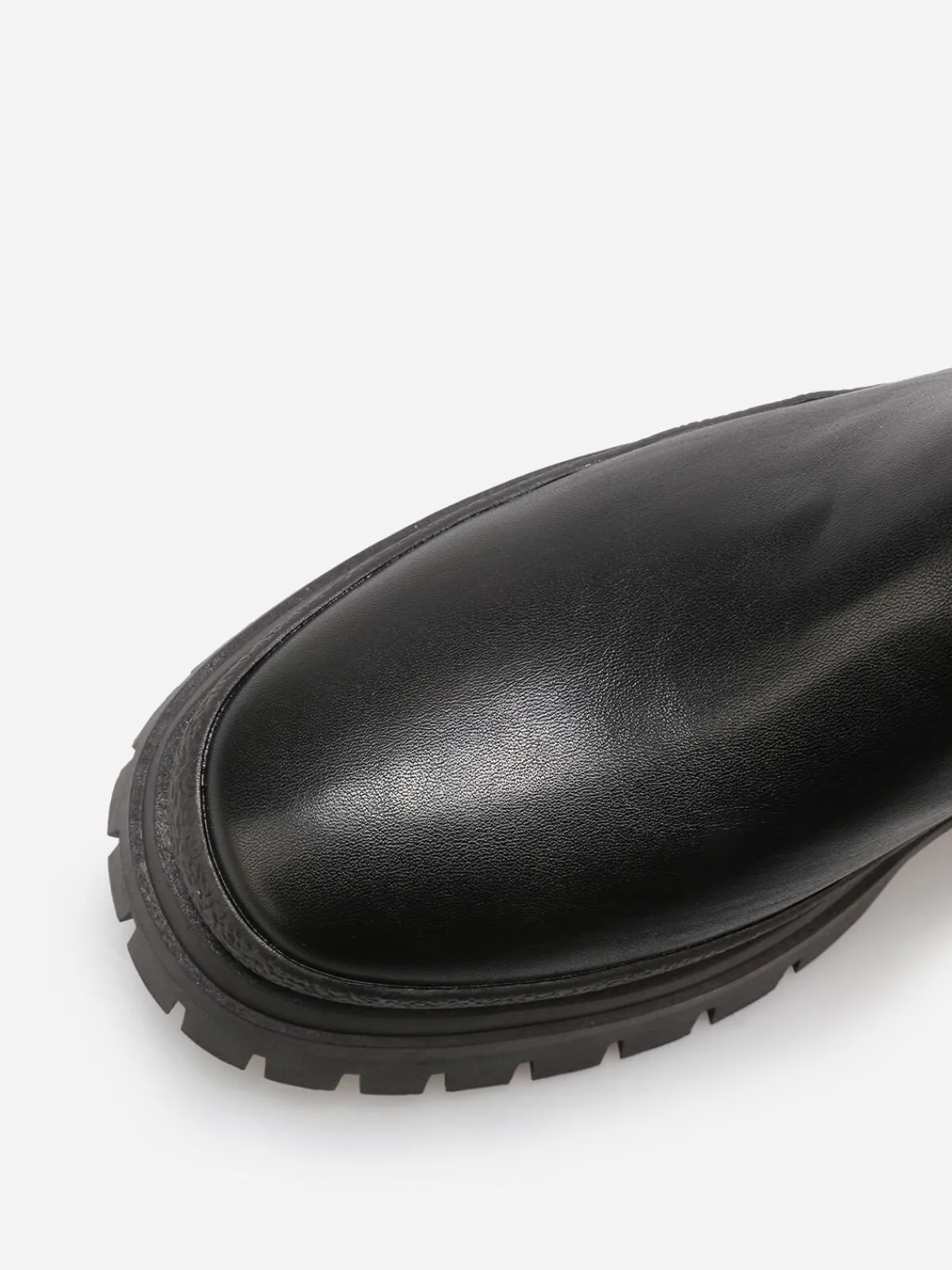 Discount La Modeuse Chelsea chunky à plateforme crantée Noir