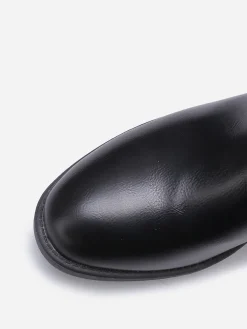 Hot La Modeuse Chelsea en simili à détails métalliques Noir
