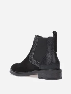 Sale La Modeuse Chelsea multi-matières à paillettes Noir