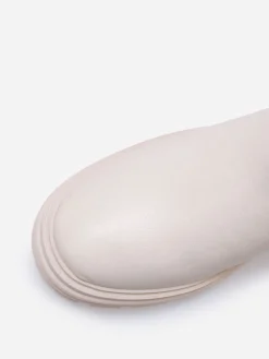 Hot La Modeuse Chelsea multi-matières crantées Beige