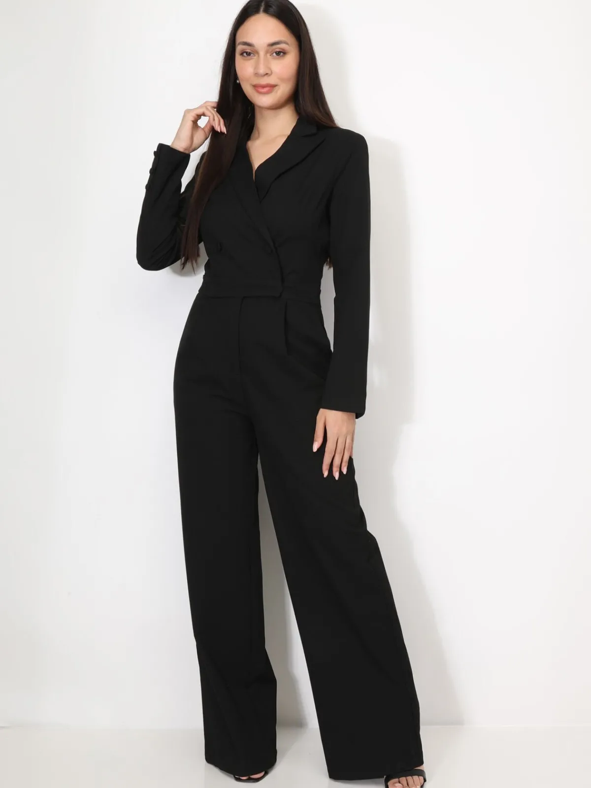Best La Modeuse Combinaison style ensemble costume Noir