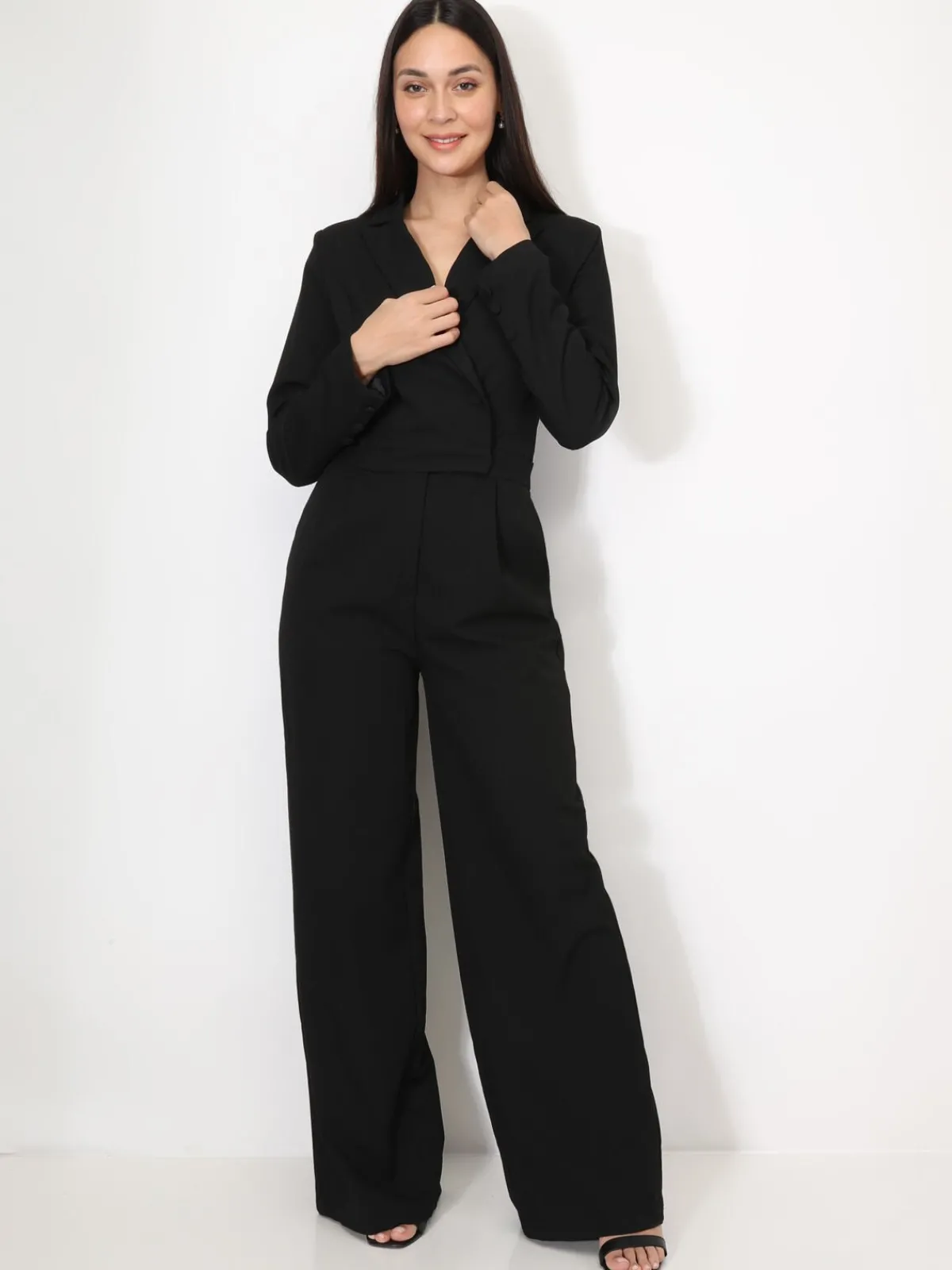 Best La Modeuse Combinaison style ensemble costume Noir