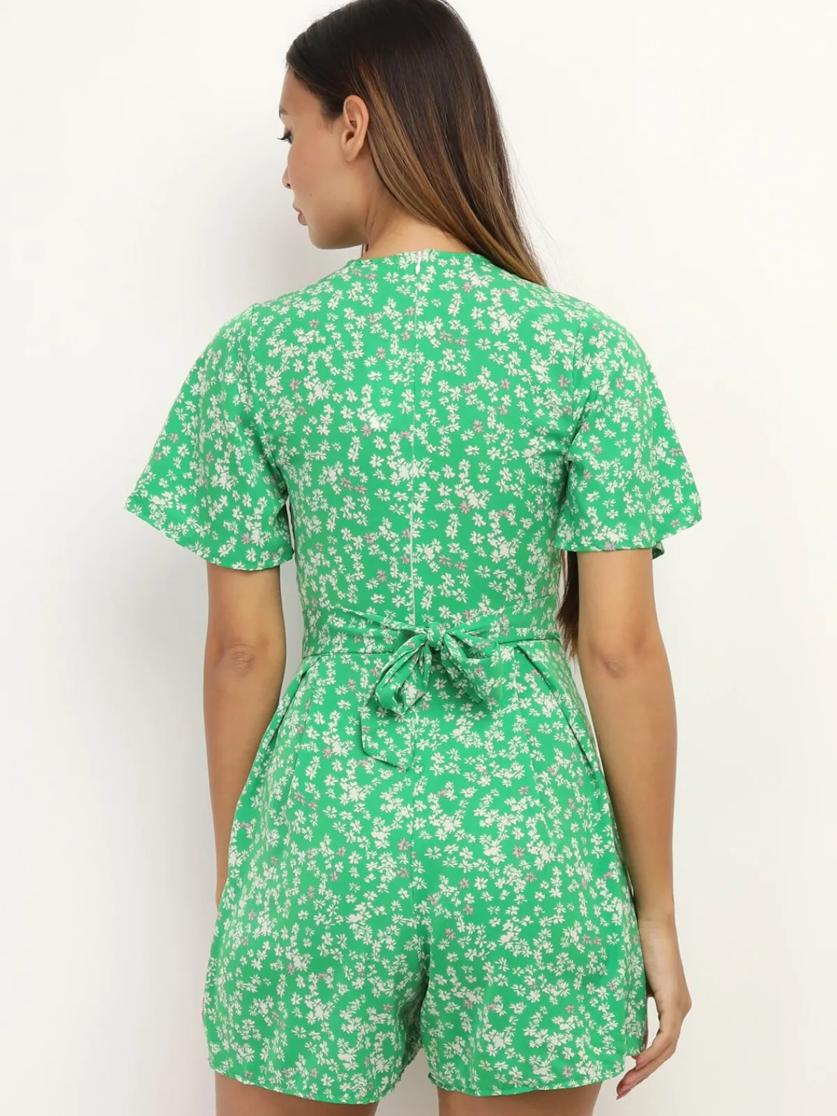 Best La Modeuse Combi-short à imprimé petites fleurs Vert