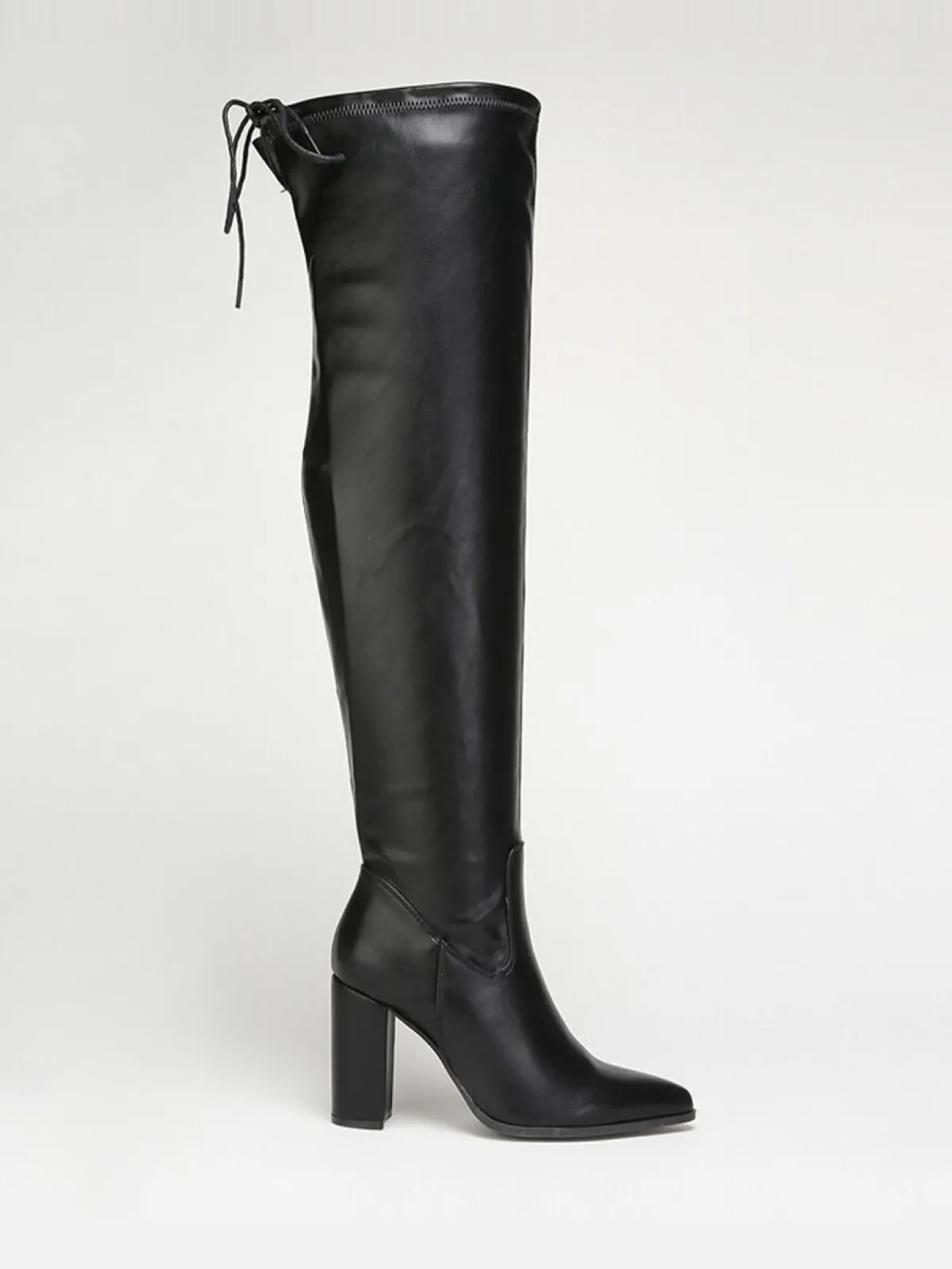 Hot La Modeuse Cuissardes à bout pointu Noir