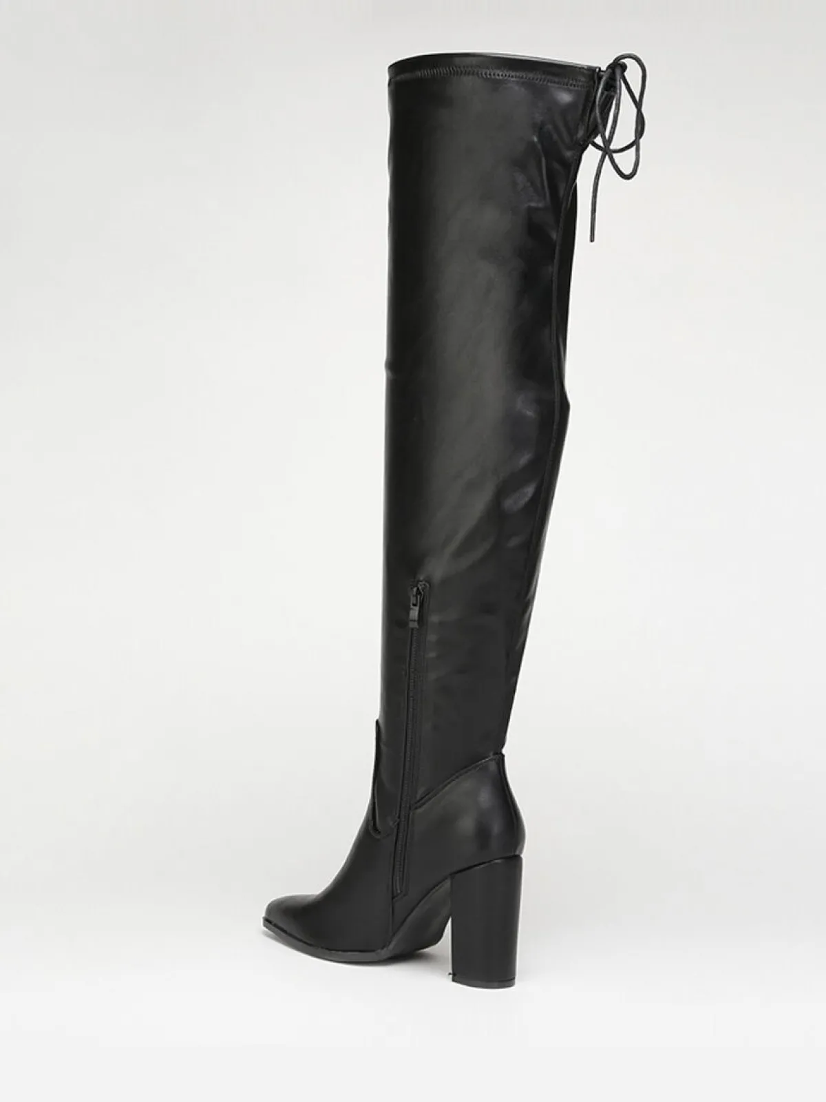 Hot La Modeuse Cuissardes à bout pointu Noir