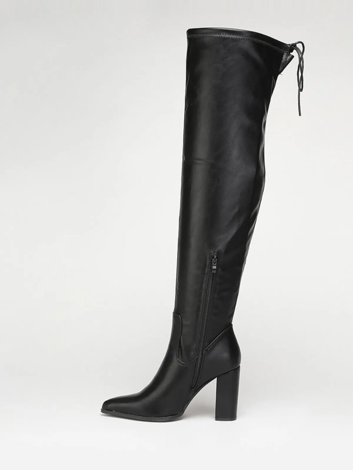 Hot La Modeuse Cuissardes à bout pointu Noir