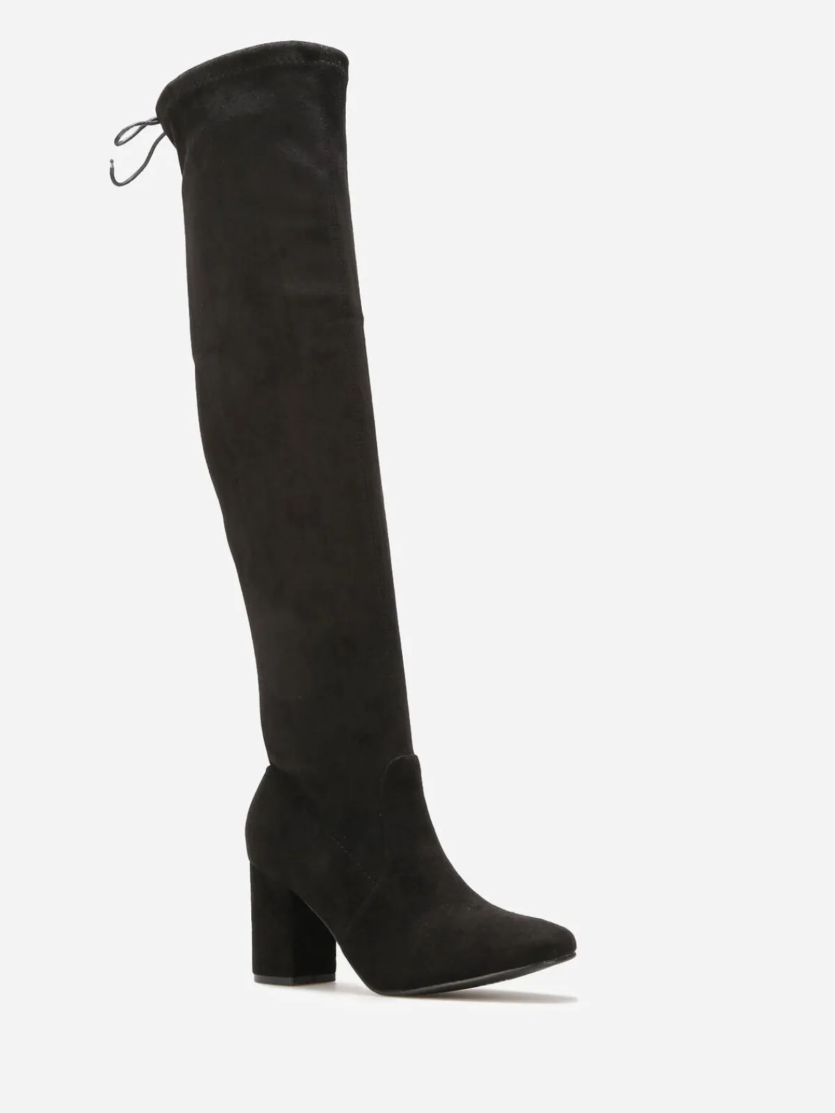 New La Modeuse Cuissardes à talon et cordon Noir