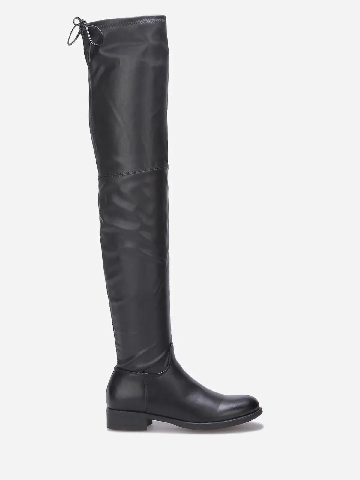 New La Modeuse Cuissardes plates en simili Noir