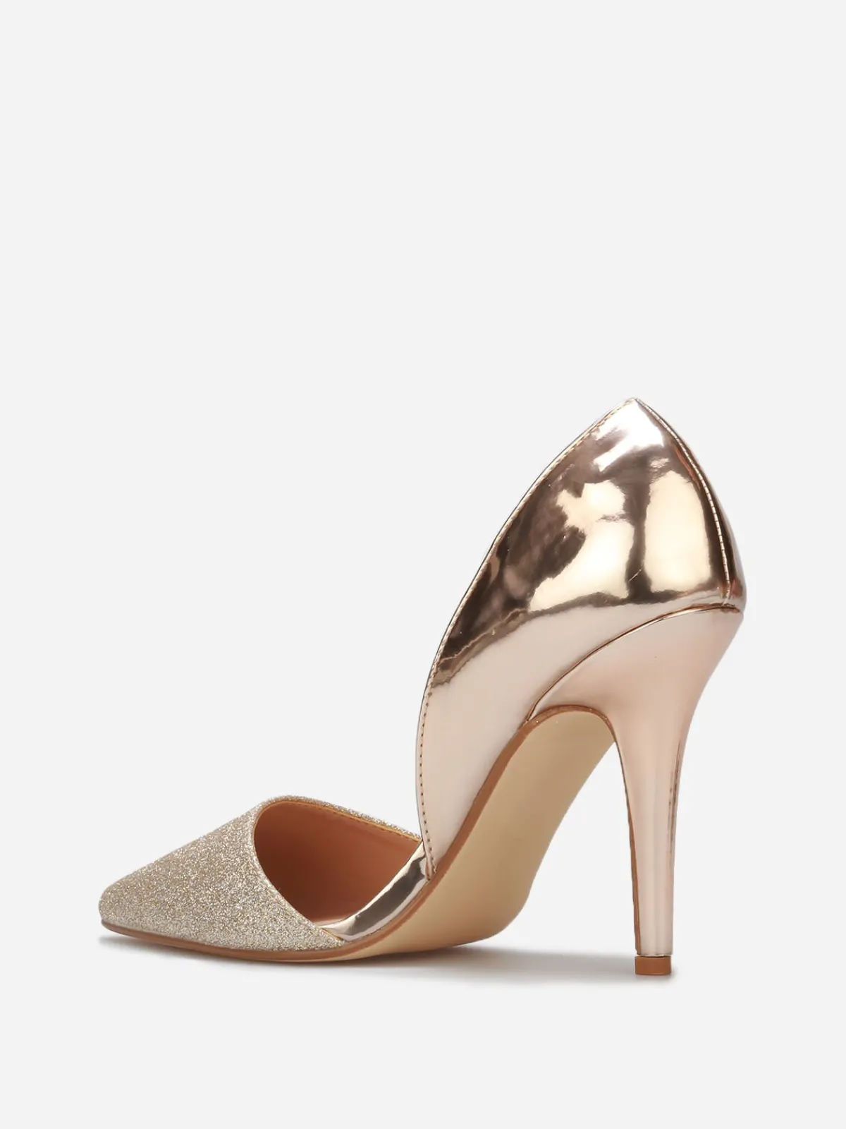 Online La Modeuse Escarpins asymétriques à paillettes Dorérose