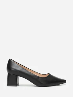 Sale La Modeuse Escarpins en simili à bout pointu Noir