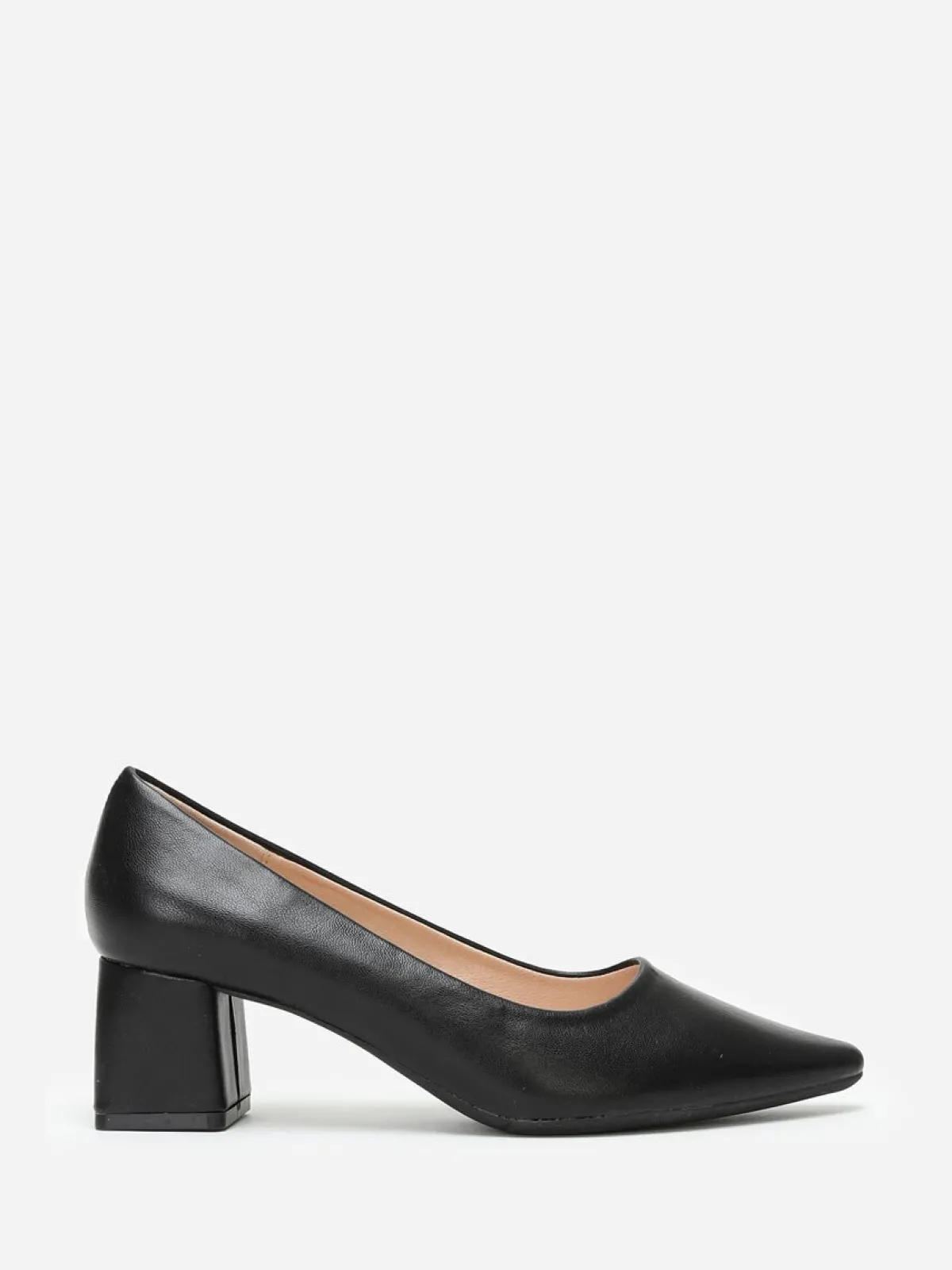 Sale La Modeuse Escarpins en simili à bout pointu Noir