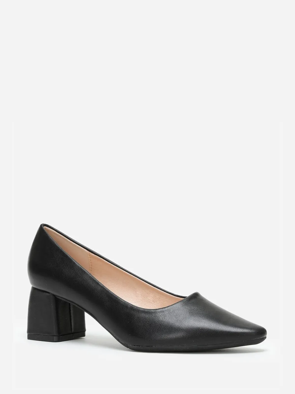 Sale La Modeuse Escarpins en simili à bout pointu Noir