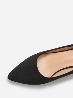 Online La Modeuse Escarpins en suédine à bout pointu Noir