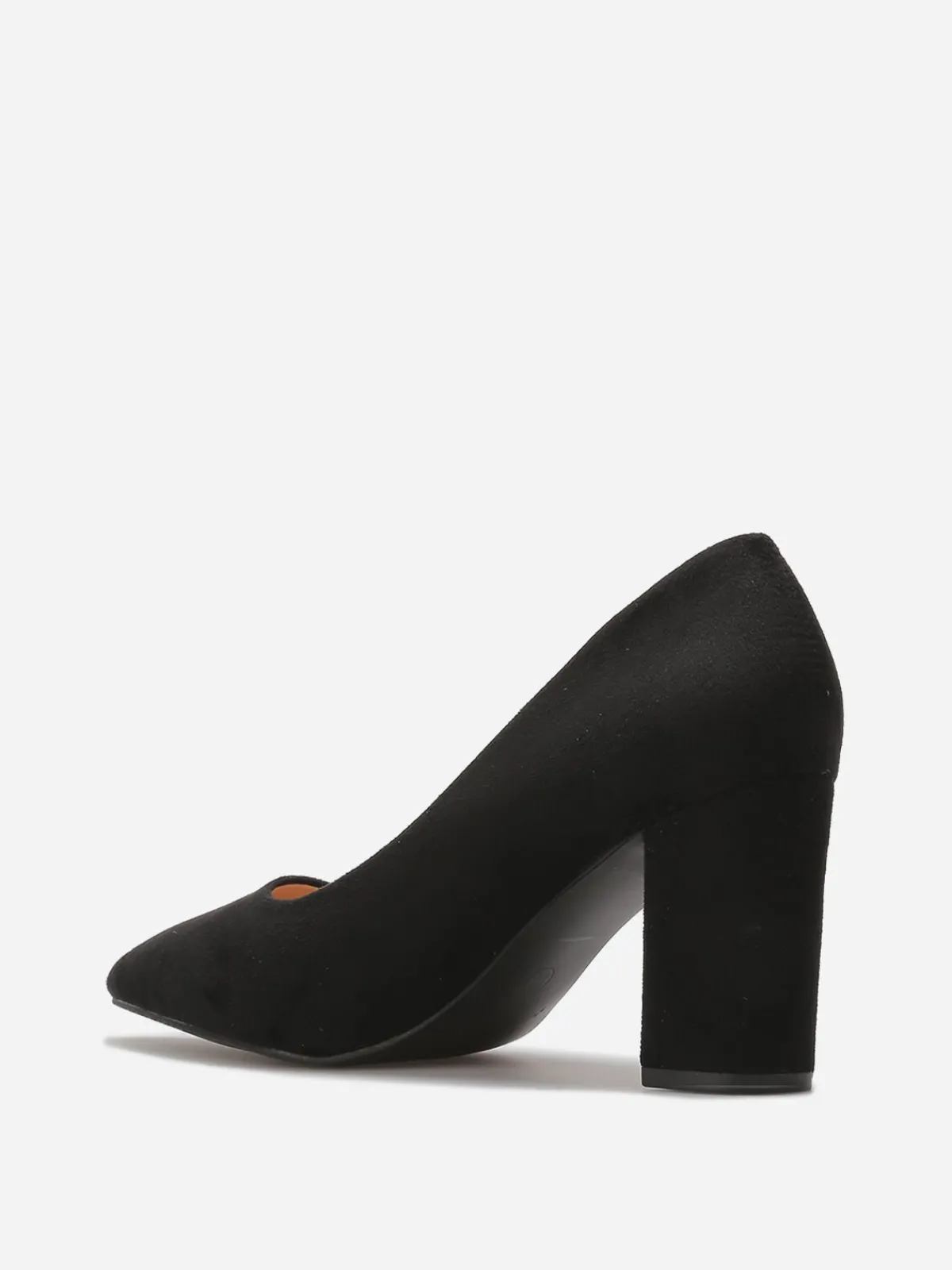 Best La Modeuse Escarpins en suédine et talon carré Noir