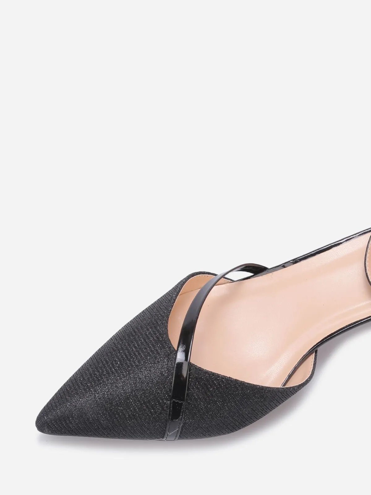 Hot La Modeuse Escarpins pailletés et vernis grandes tailles Noir
