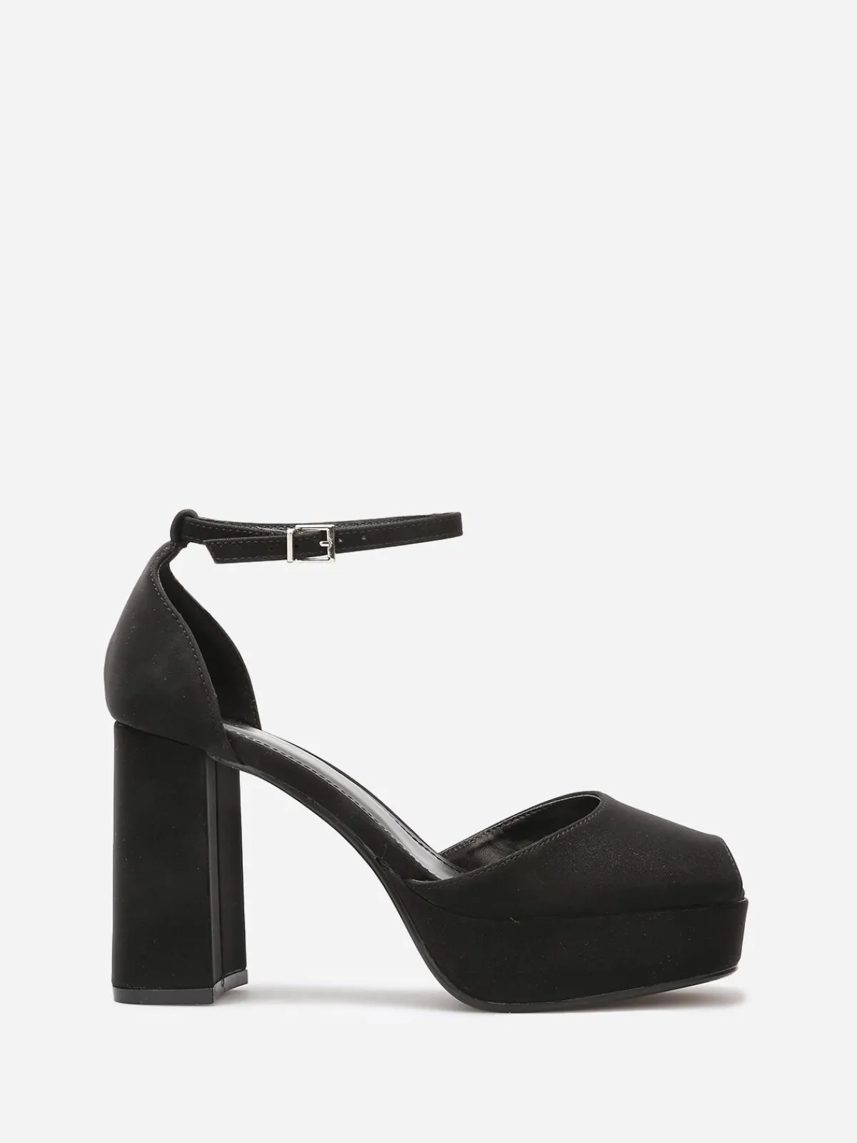 New La Modeuse Escarpins peep toes à plateforme Noir