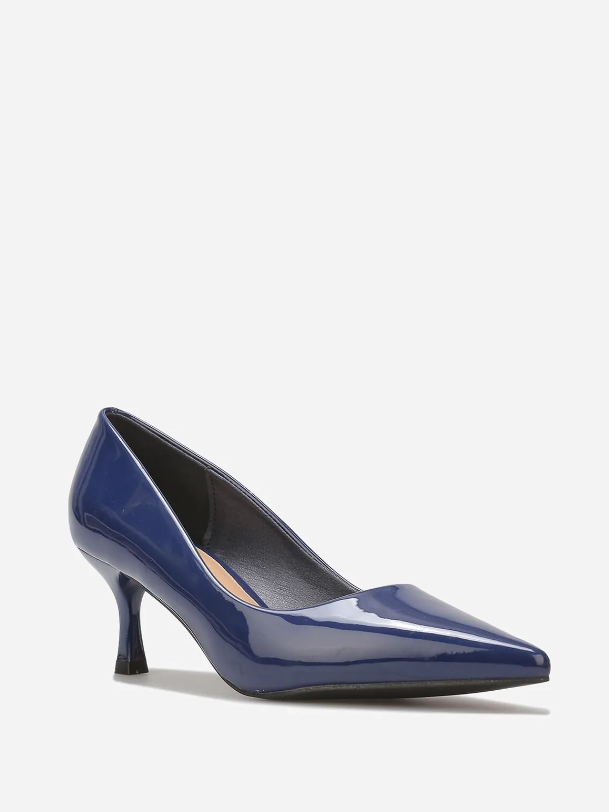New La Modeuse Escarpins pointus à petit talon Bleu