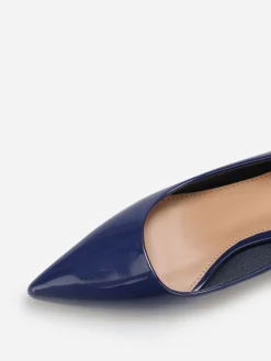 New La Modeuse Escarpins pointus à petit talon Bleu