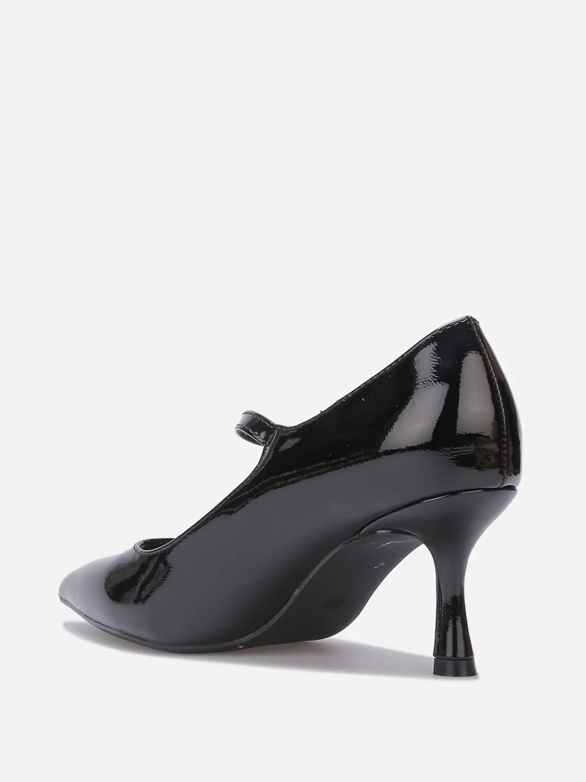 Sale La Modeuse Escarpins pointus à petit talon Noir