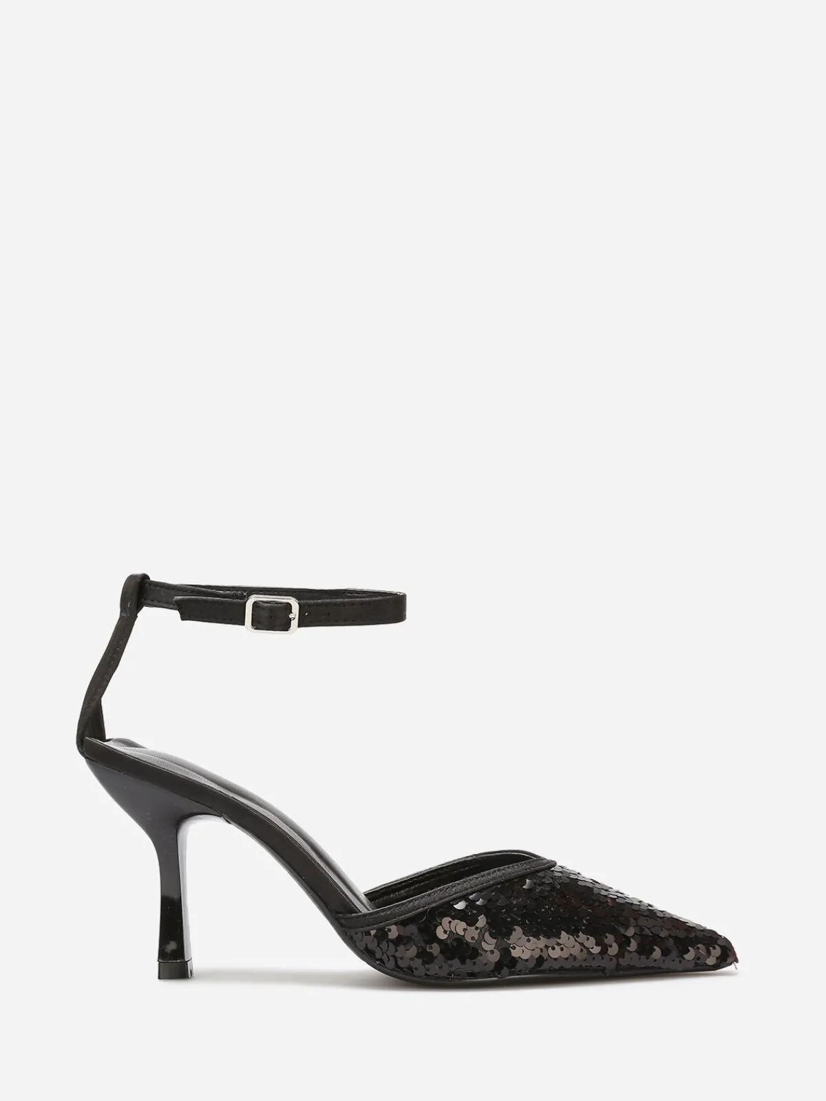 Best La Modeuse Escarpins pointus à sequins Noir