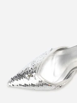 Best La Modeuse Escarpins pointus à sequins Argenté