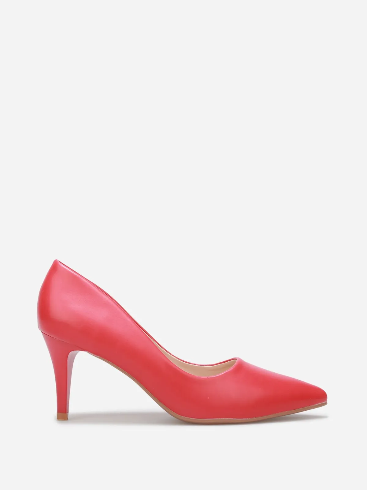 New La Modeuse Escarpins pointus à talon fin Rouge