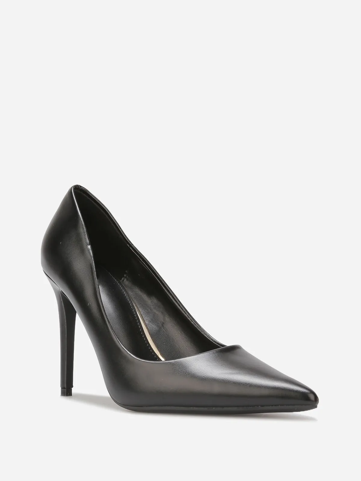 Clearance La Modeuse Escarpins pointus basiques en simili Noir